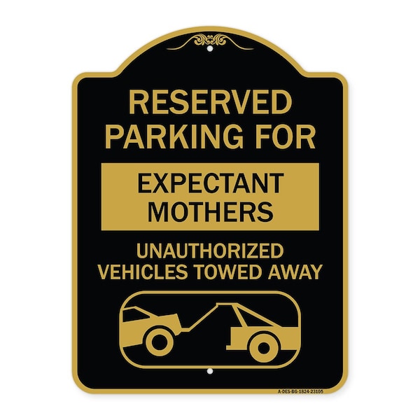 Reserved Parking for Expectant Mothers Unauthorized Vehicles Towed Away, A-DES-BG-1824-23105